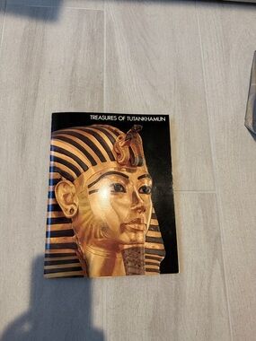 Treasures of Tutankhamun Vintage Coffee Table Book - Gold & Black